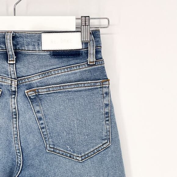RE/DONE 70s High Rise Stove Pipe Jeans Women’s 24 Light Stone Wash - Picture 5 of 6